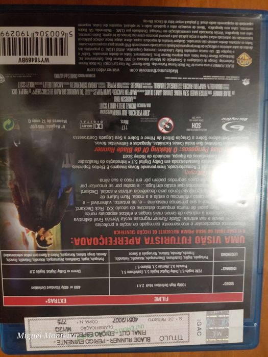 Blade Runner perigo eminente final cut edição 2 discos