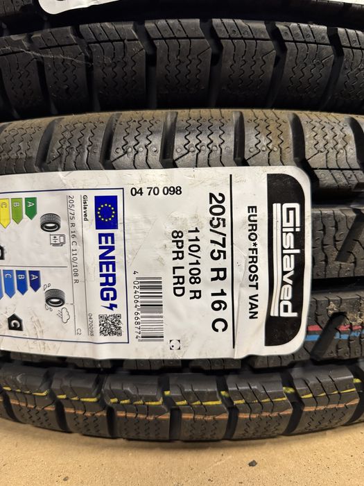 205/75/16C R16C Gislaved Euro*Frost VAN 110/108R 2шт Зимова шина Нова!