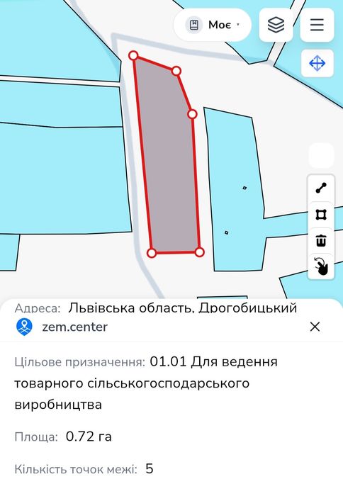 Ділянка у с. Орів