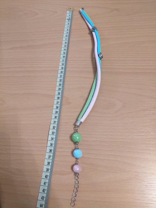 Bransoletka z ceramicznymi kuleczkami nowa