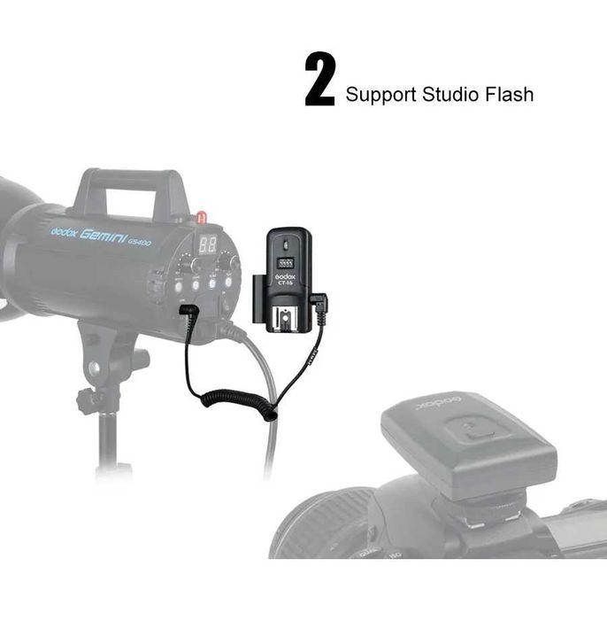 Rádio Flash GODOX CT-16 (1 receptor sem fios 16 canais ) NOVO