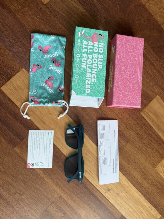 Nowe rozpakowane okulary Goodr LFG Dungaree zielone