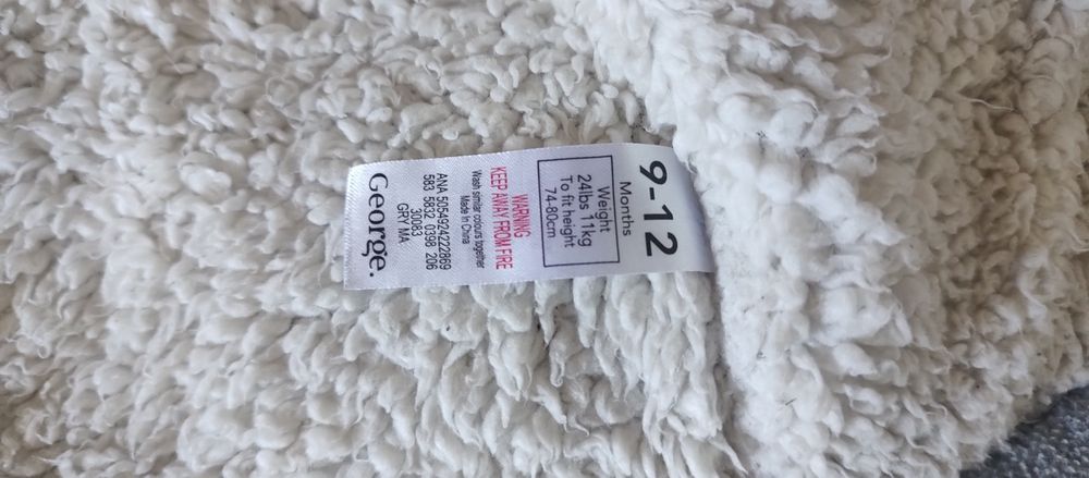 Тепла флісова куртка George на овчині (9-12 міс)