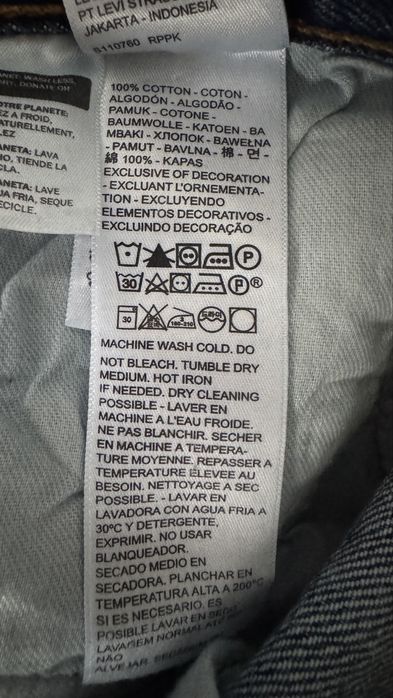 Levis 501 100% bawelna W36/L/30