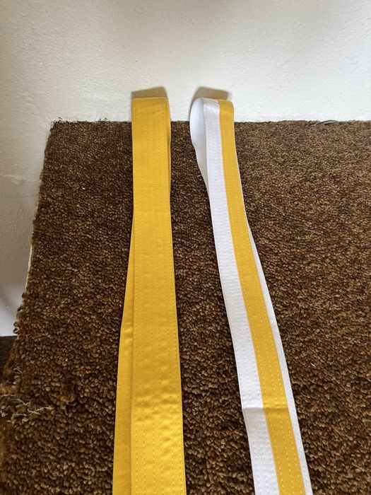 5 Fitas amarelo karate