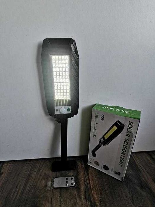 Lampa uliczna solarna 60 led z pilotem