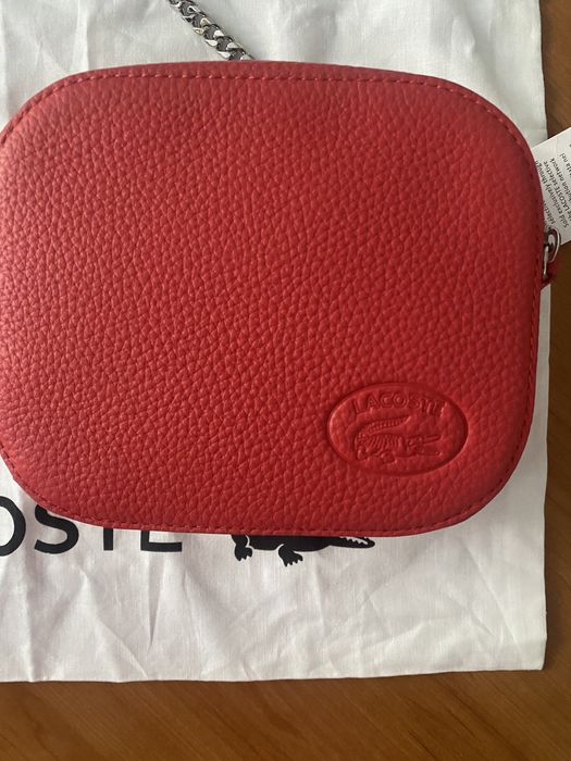 Torebka Lacoste kolor czerwony