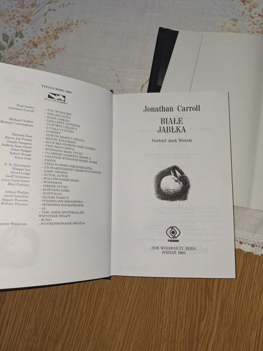 "Białe Jabłka" Jonathan Carroll.