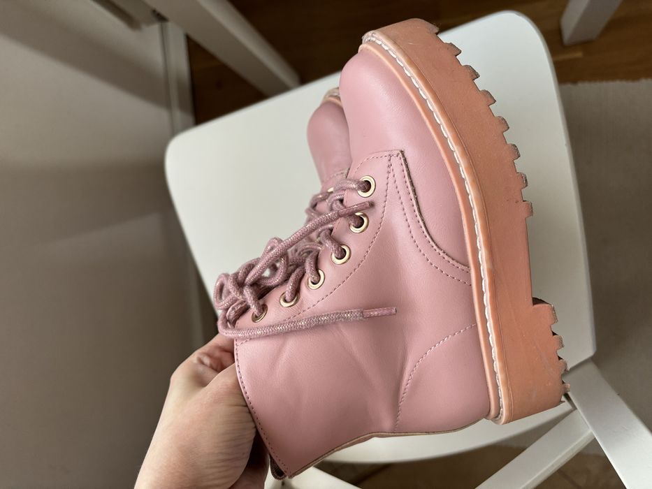 H&M 28 Botki różowe przejsciowe dla dziewczynki