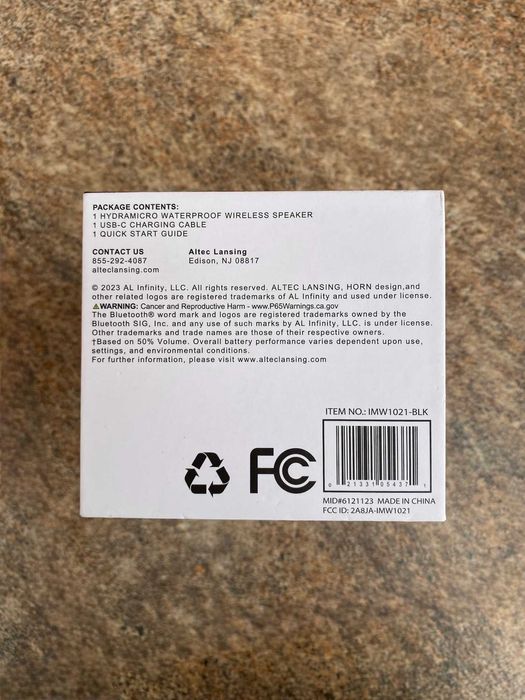 Bluetooth колонка Altec Lansing Hydramicro