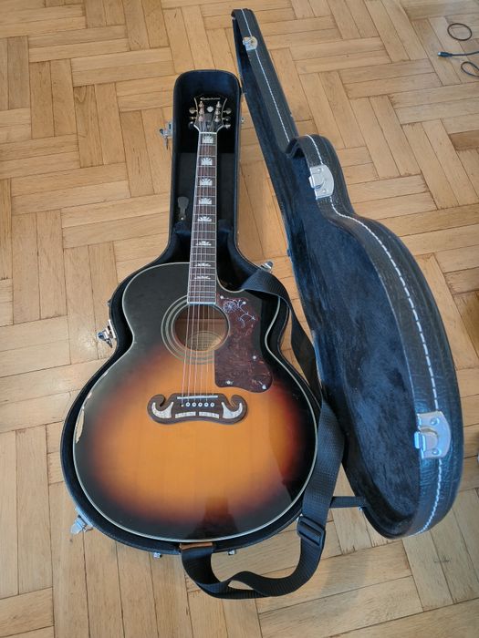 Ephiphone EJ-200SCE/VS + Twardy FUTERAŁ