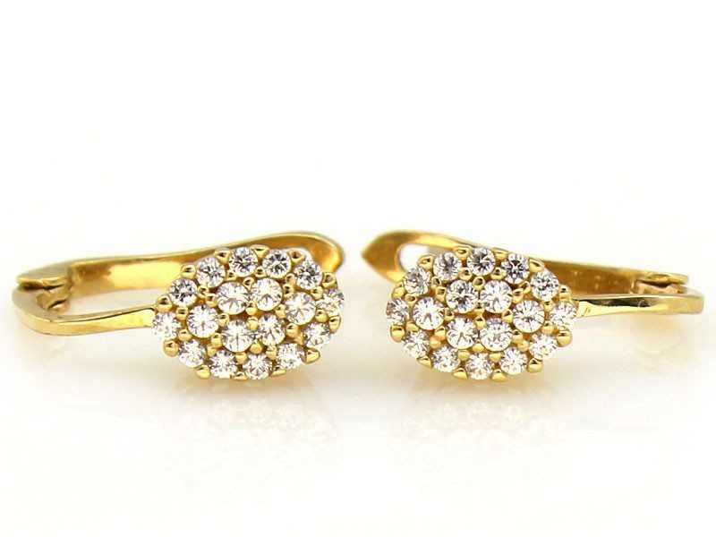 Piękne kolczyki z cyrkoniami  NOWE PR 585