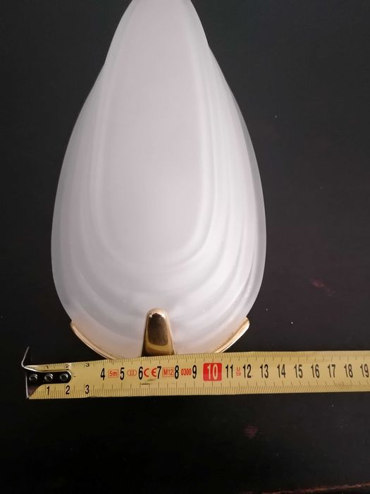 Espectaculares Apliques de Parede em Vidro Branco -Novo