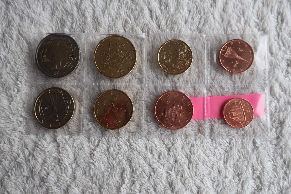 Set Moedas EURO Coins UNC - ITÁLIA (vários anos)