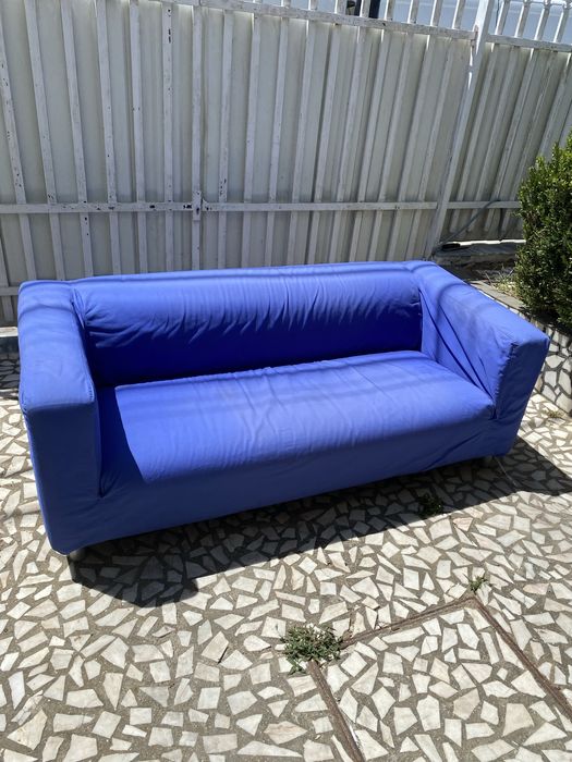 Sofá 3 Lugares - IKEA KLIPPAN com Capa Azul