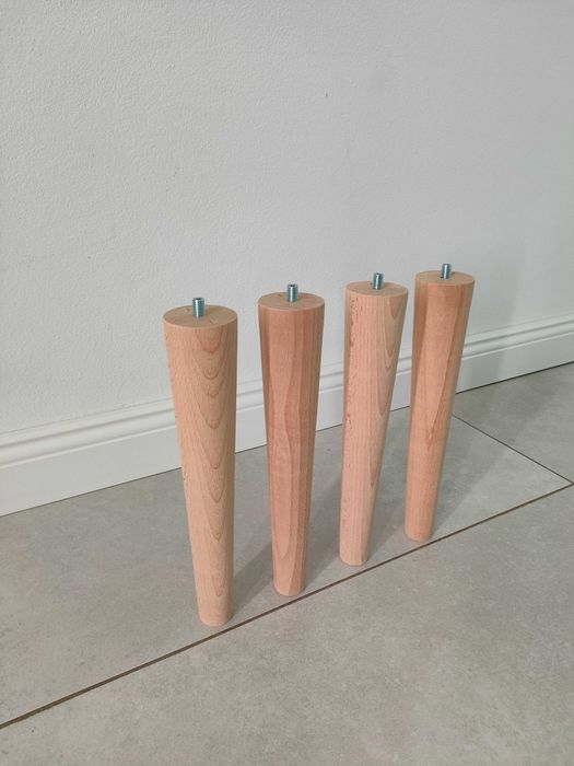 nogi bukowe 4 sztuki 30 cm