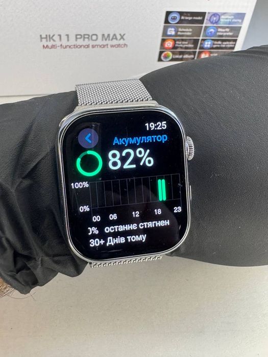 Смарт-годинник HK11 Pro Max AMOLED 46 мм | Дзвінки | 2GB памʼяті