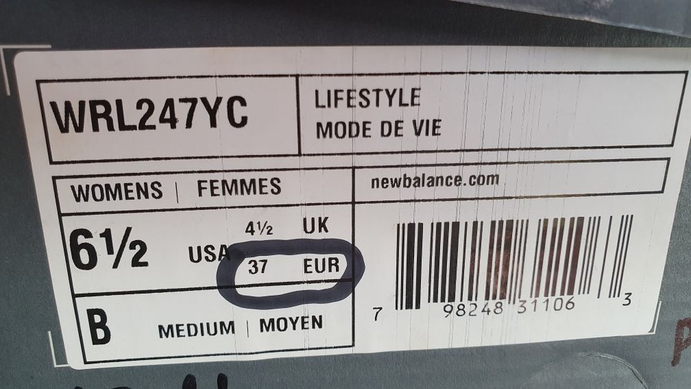 Sneakersy nowe damskie sportowe New Balance Rozmiar 37