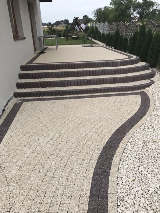 Kompleksowe  układanie kostki brukowej