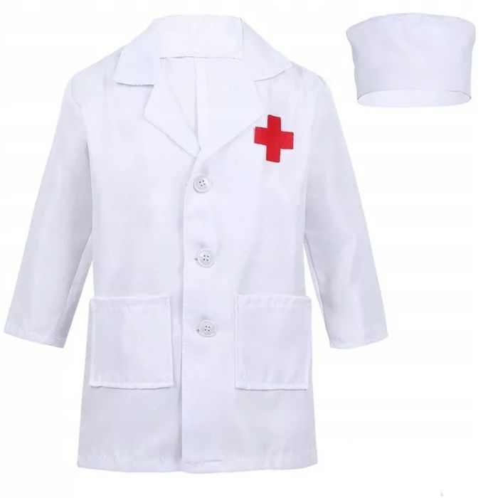 Zestaw Lekarski Biały Akcesoria Przebranie Kostium 218-7B