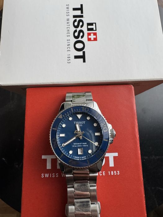 Tissot Seastar na caixa