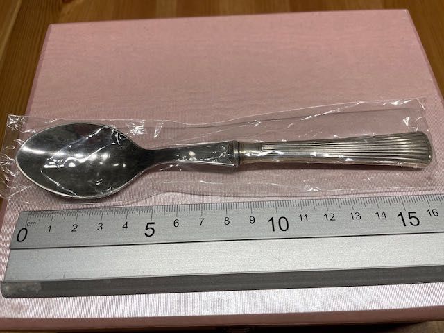 Copo e colher prata bebé