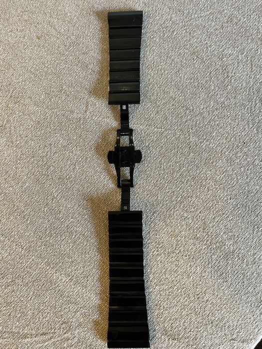 Bracelete  metal preta original Garmin fenix 3/4/5