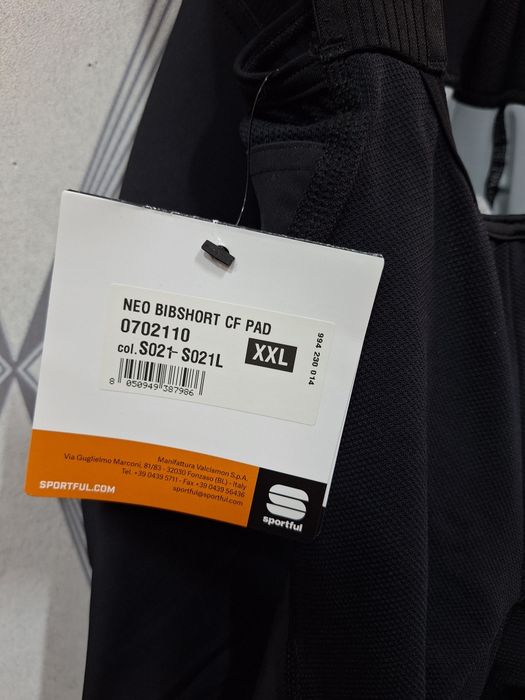 Spodenki rowerowe SPORTFUL NEO męskie XXL BIB