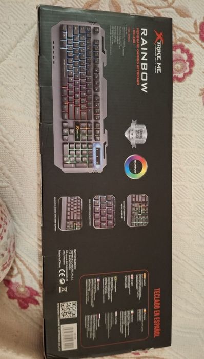 Teclado para jogos Xtrike Me Rainbow KB-406
É um teclado de membrana