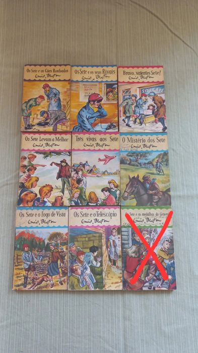Livros clube dos sete Enid Blyton