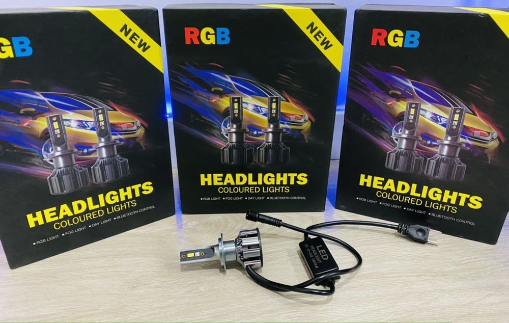Kit led H7 RGB Bluetooth 130w
