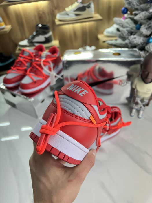 Кросівки Nike Dunk Low x OFF-WHITE University Red