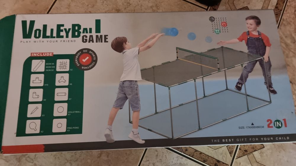 Gra pin pong i piłka