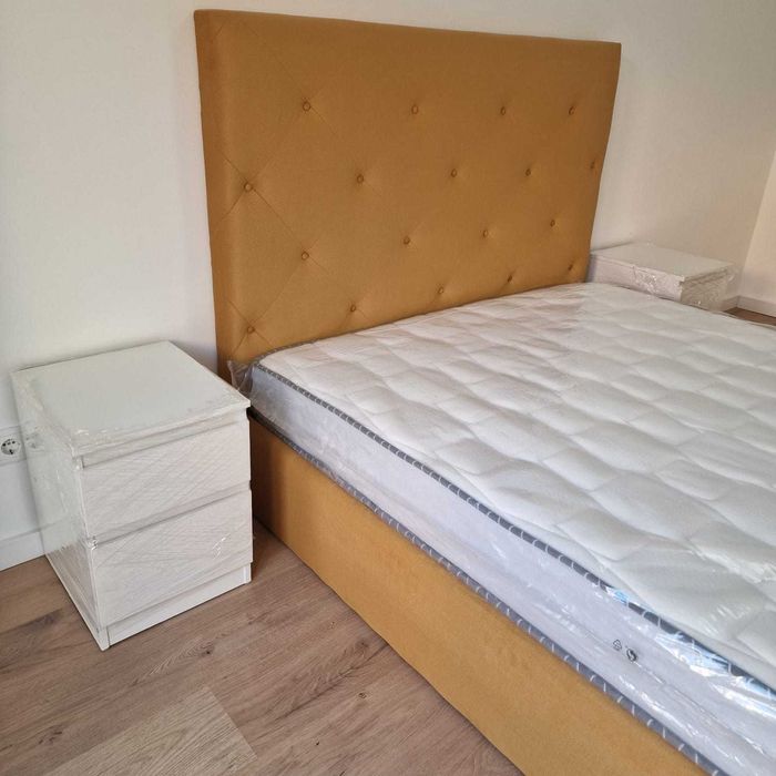 Camas de Casal Estofadas de Luxo 199€ Disp. em Várias Cores! 190x140m!