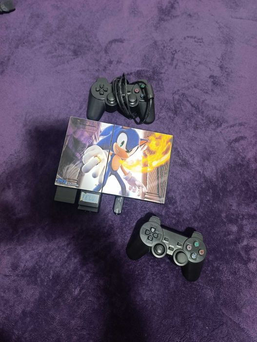 PS2 com jogos em perfeito estado