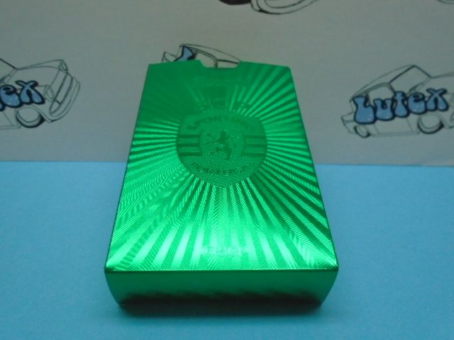 Baralho de Cartas Sporting em folha de prata 999 (VERDE)