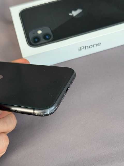 iPhone 11 64GB-czarny-Orange-1 właściciel, (bat. 80%)+ETUI (TOP STAN)