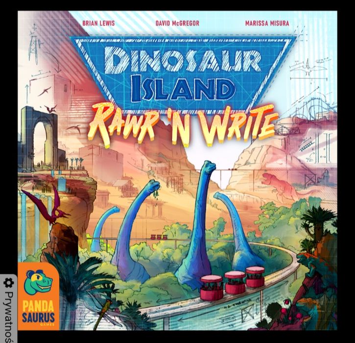 Dinosaur Island Rawr'n Write. Gra planszowa.