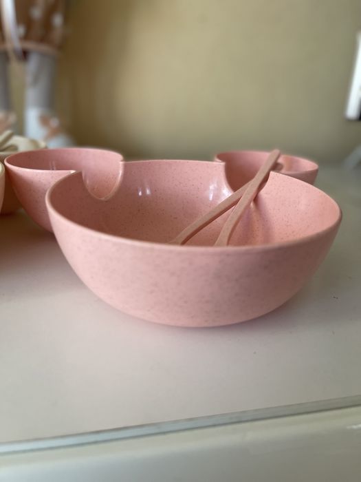 Дитячий силіконовий екопосуд з Мікі