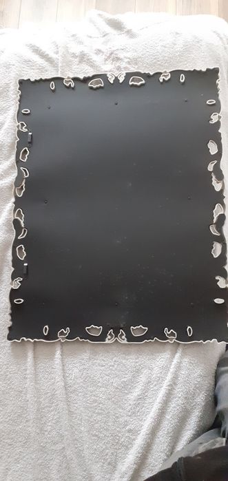 Espelho com moldura em  plástico