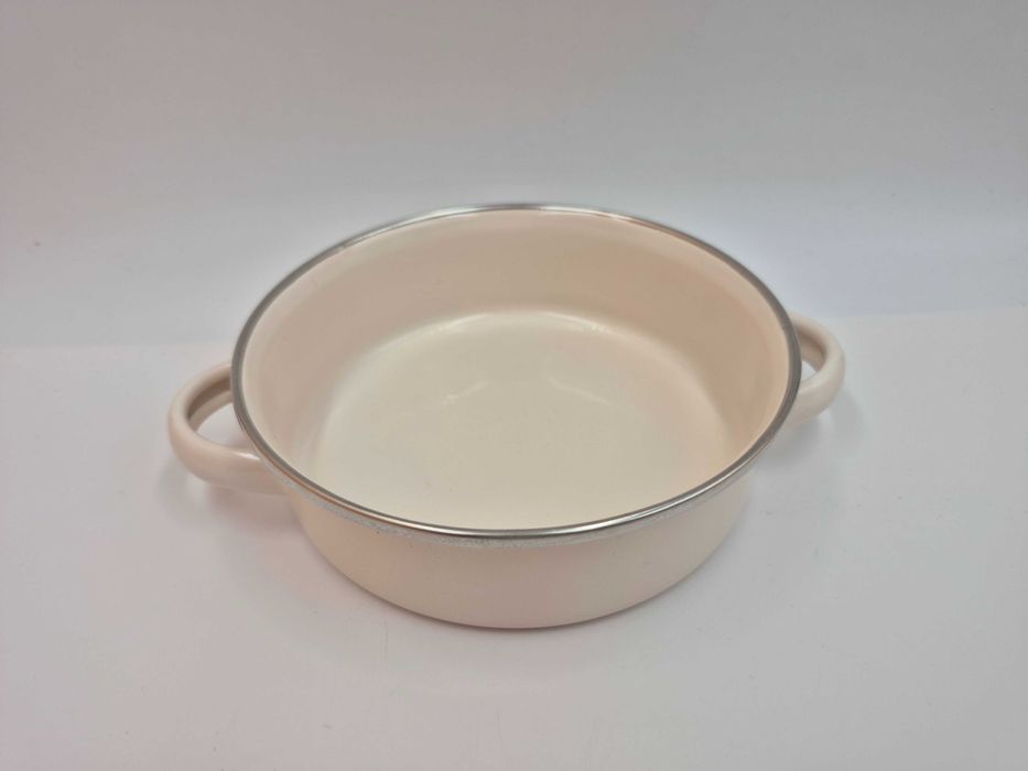 Metalowy garnek garnuszek dla dzieci 14cm ozdobne dno