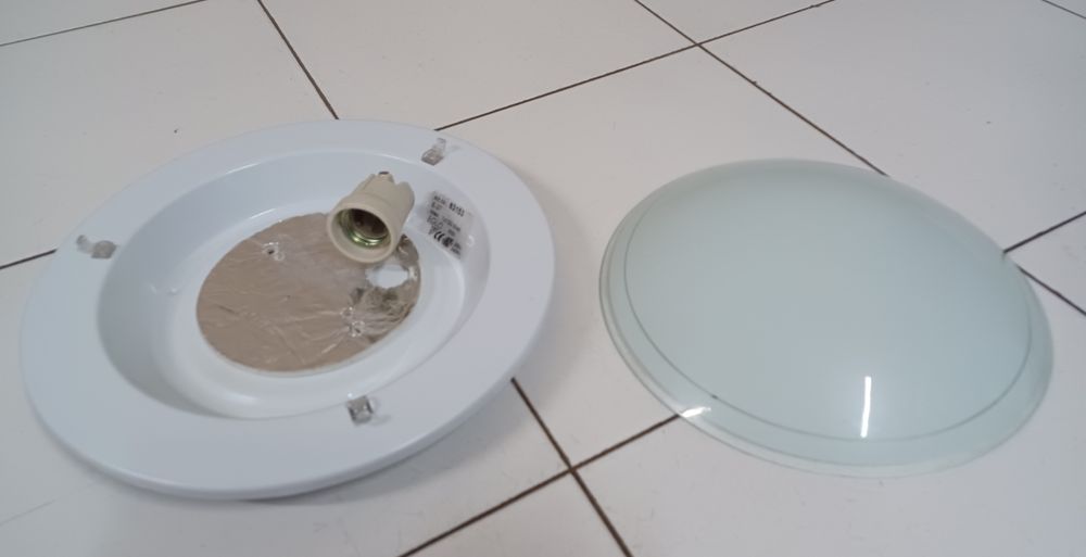 Plafond em vidro de teto