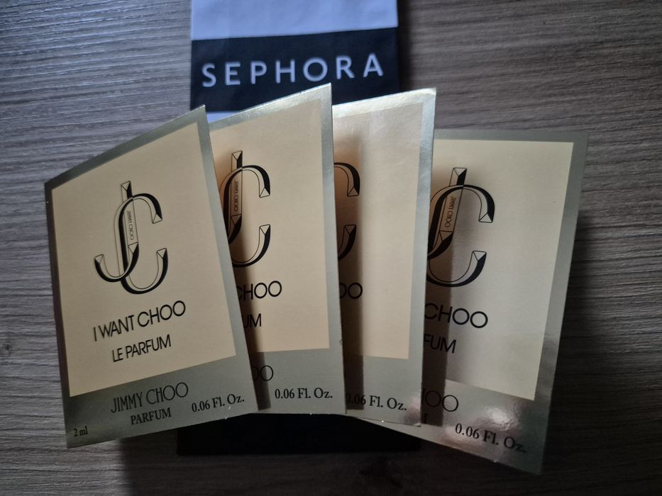 4 sztuki! JIMMY CHOO I Want Choo Le Parfum 2ml zapach kwiatowy owocowy