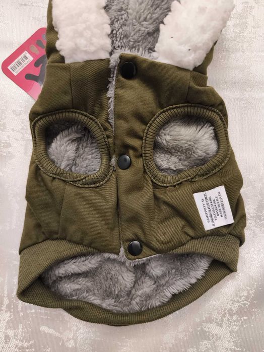 Casaco de Inverno Verde para Cão- muito bonito - S - novo