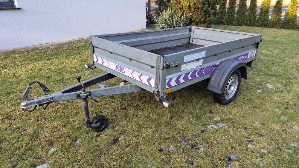 Przyczepa burtowa LORRIES PR75-2313 / RESOR / 2,34m  x 1,34m / DMC 750