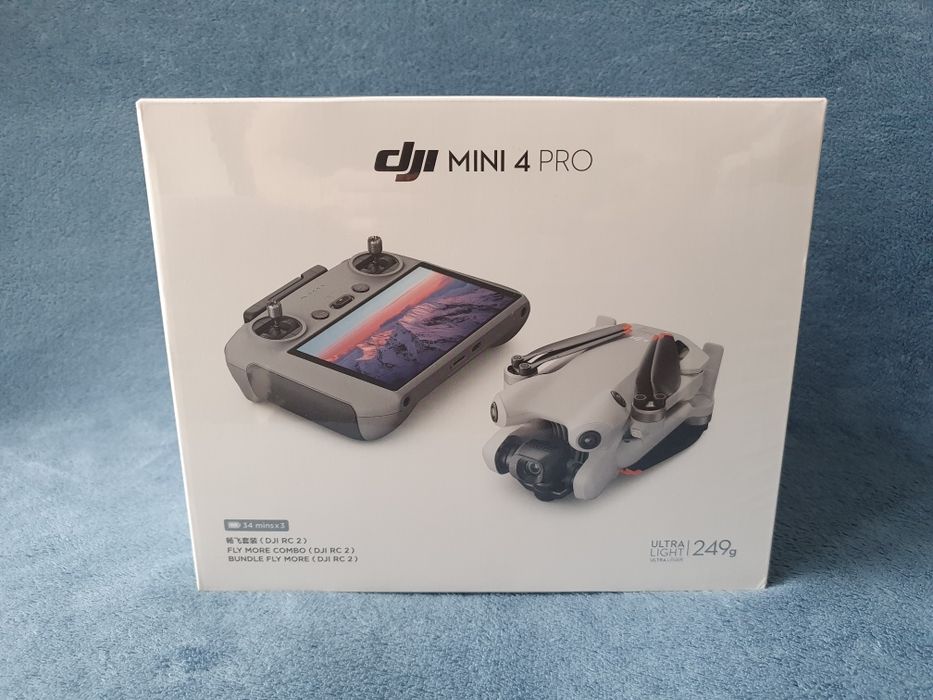 Nowy Dron DJI Mini 4 Pro Fly More Combo i Kontroler RC2 Gwarancja Łódź