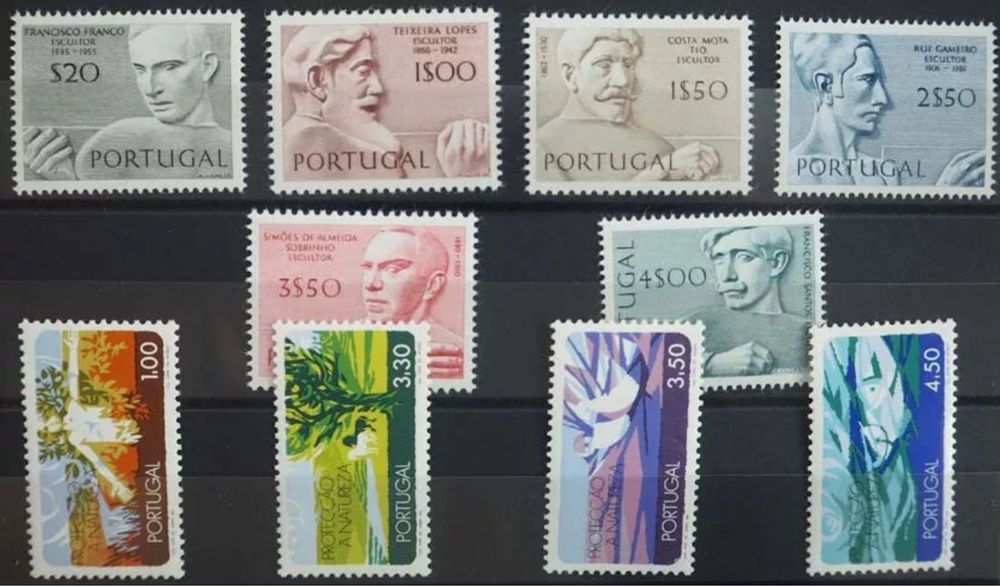 Selos Anos Completos Portugal MNH