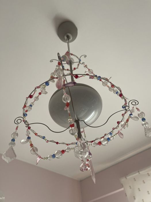 Vendo candeeiro quarto menina ikea