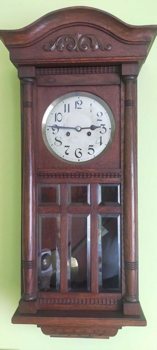 Stary Zabytkowy Zegar Drewniany Po Renowcji