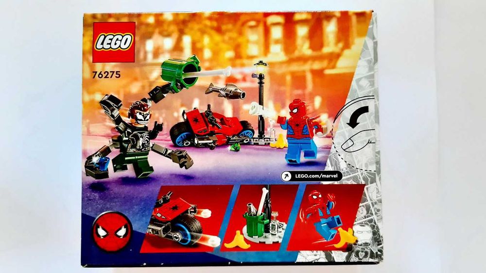 LEGO Marvel 76275 Motorcycle Chase Spider-Man vs Doc Ock selado